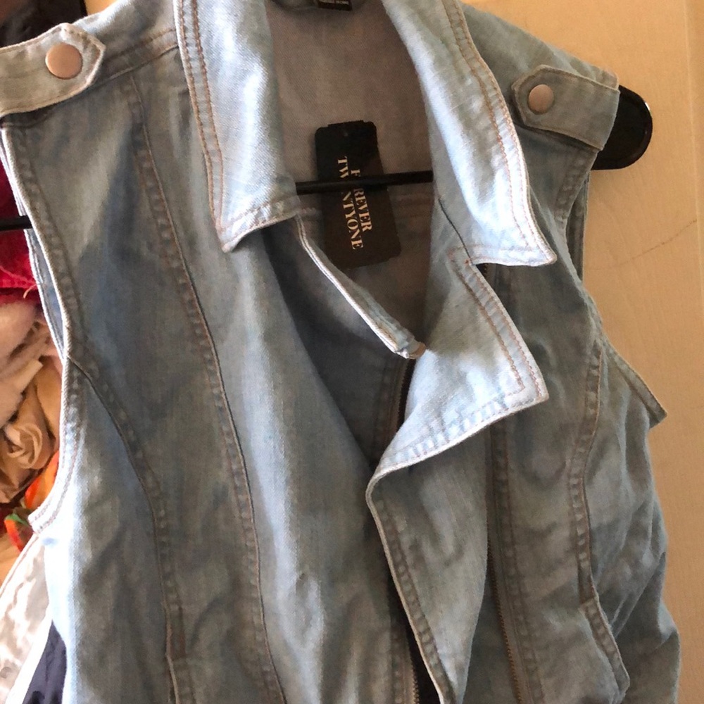 Forever 21 denim vest!